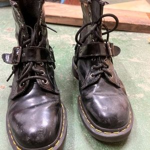 Rare Black Dr Martens with Boot Strap